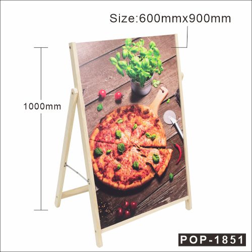 POP-52 橫額噴畫展架 foam board display stand foam board holder POP Display Wood Display Stand 木製伸縮展示架